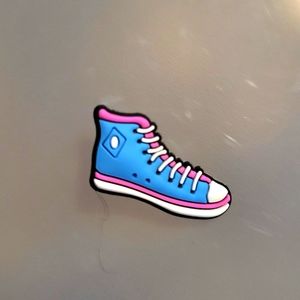 Blue shoe croc charm